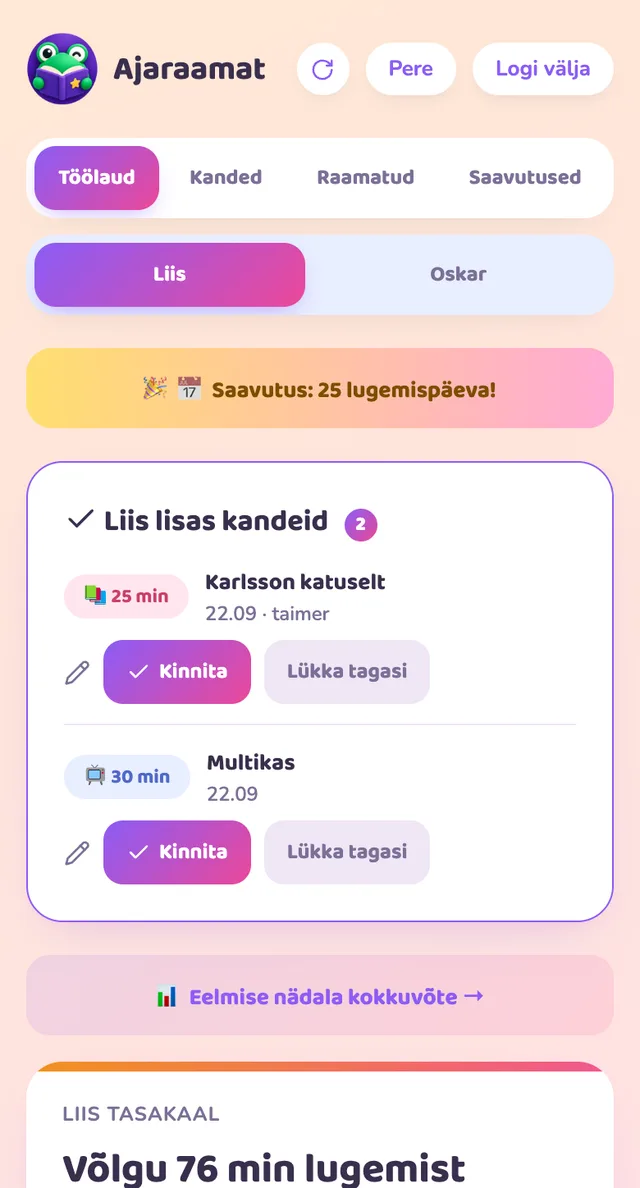 Vanema töölaud