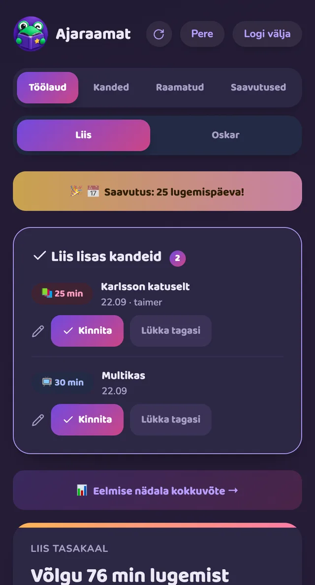 Vanema töölaud