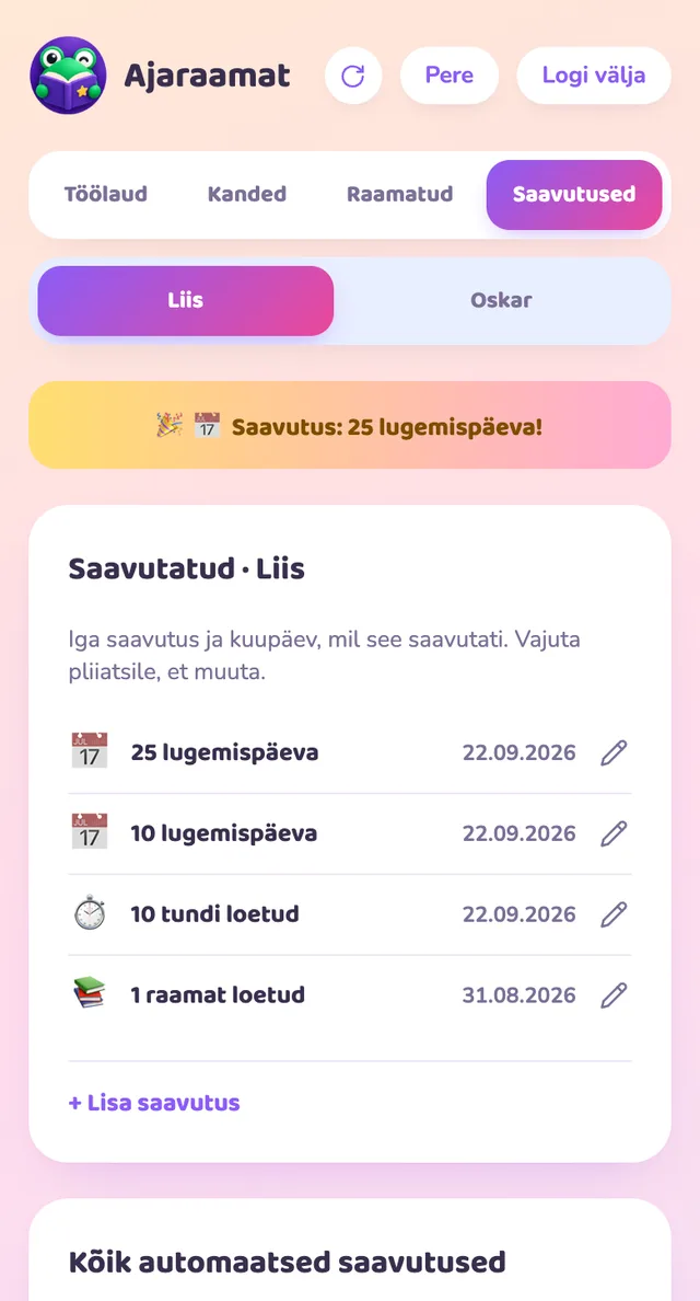 Saavutused