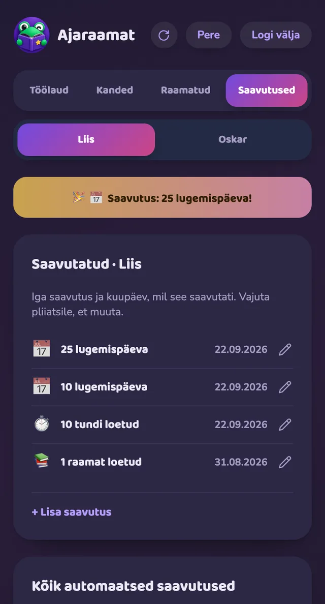 Saavutused